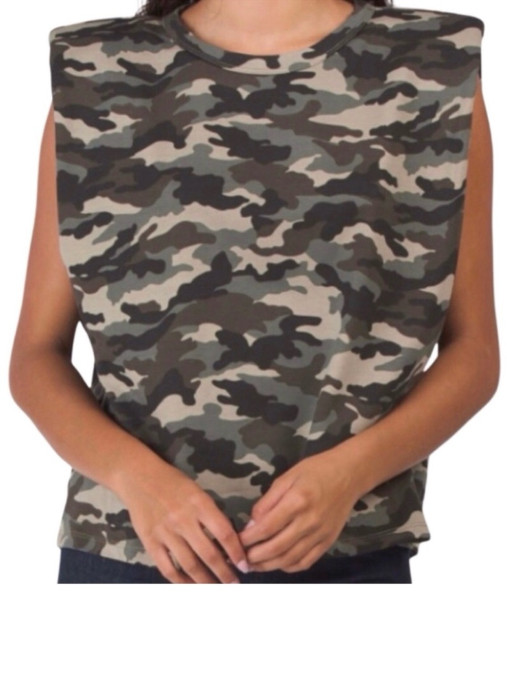 Endless Rose Camo Print Top (NWT) (Size: Small)
